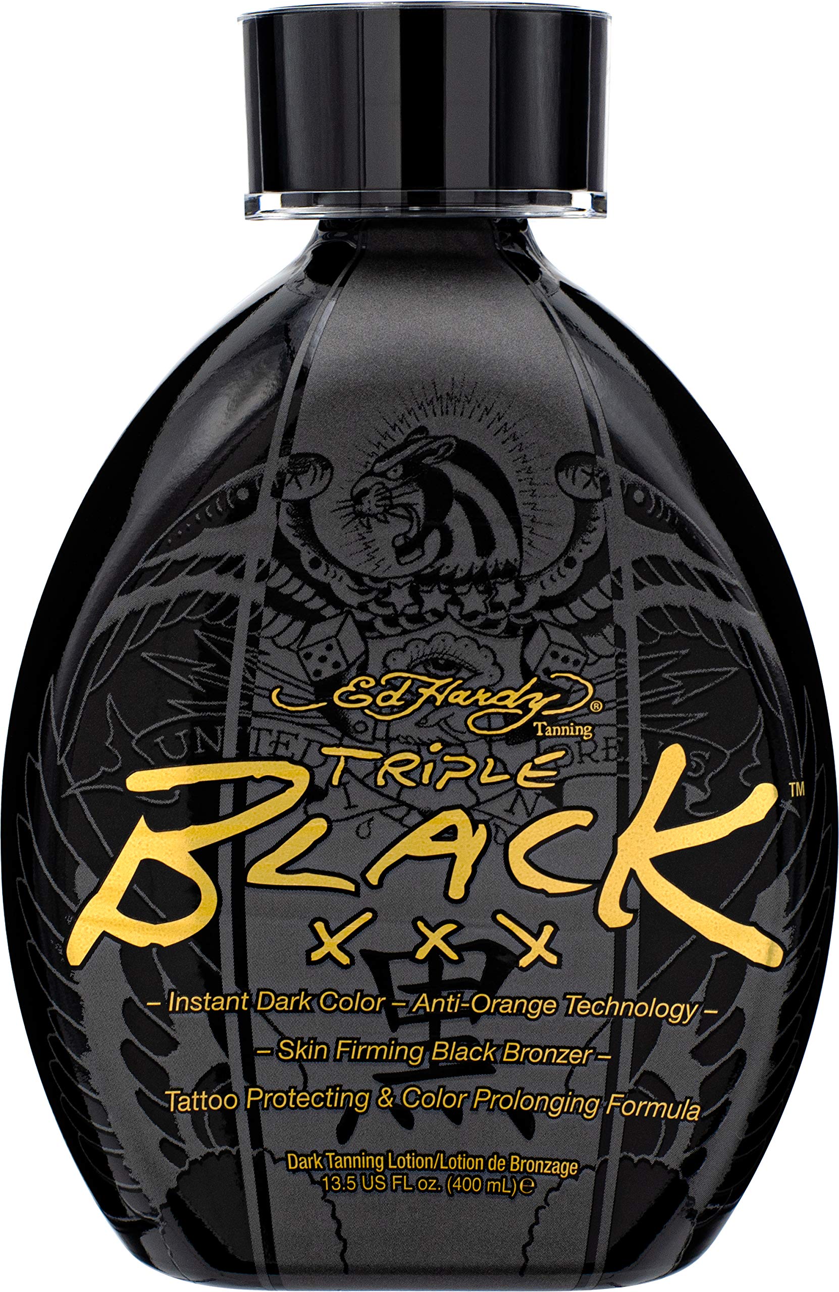 Amazon.com : Ed Hardy BLACK XXX Instant Dark Color Tanning Lotion